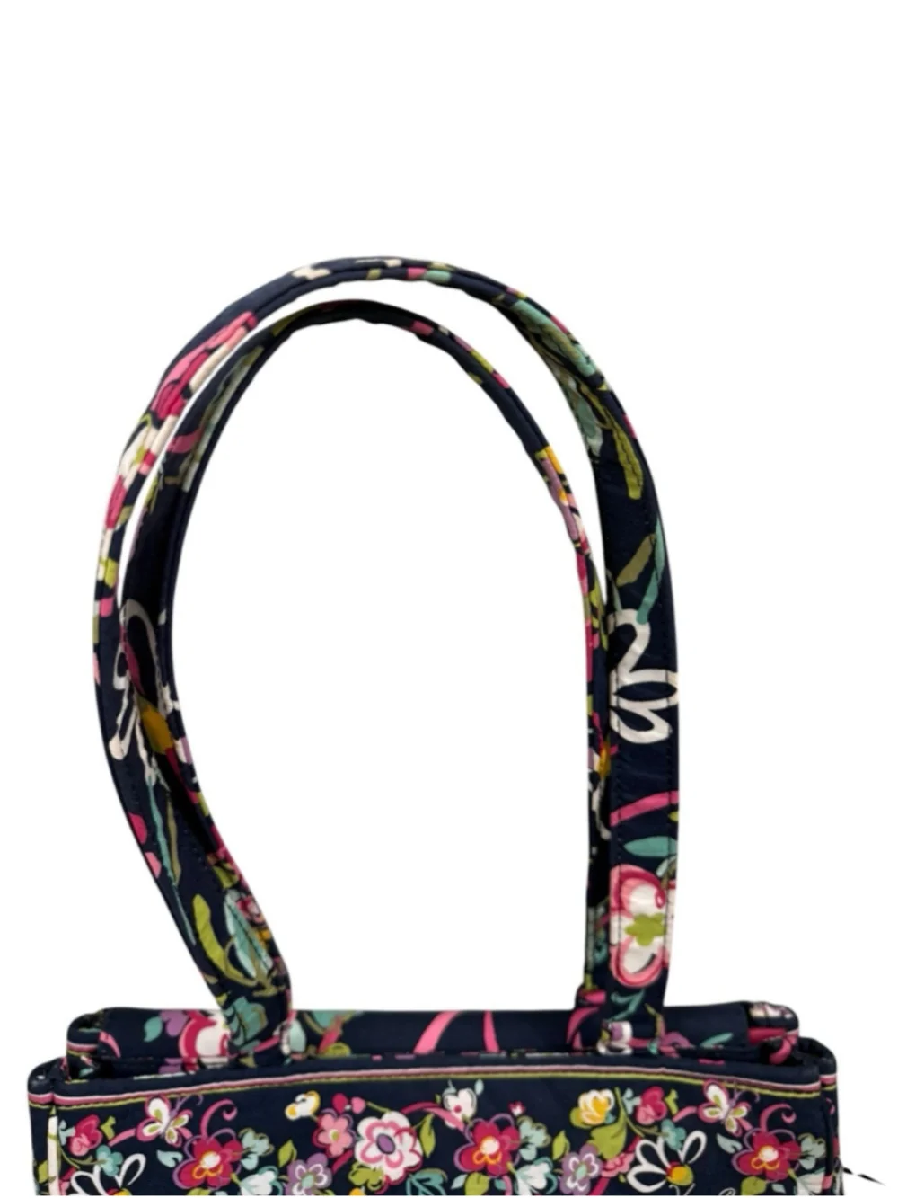 Vera Bradley Ribbons Floral Laptop Bag With Checkpoint Compartment